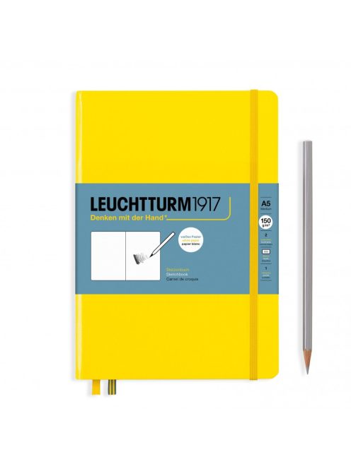 LEUCHTTURM1917 Sketchbook Medium A5 Hardcover álló, lemon