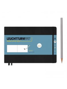 LEUCHTTURM1917 Sketchbook A5 fekvő, black