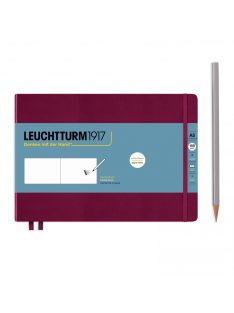 LEUCHTTURM1917 Sketchbook A5 fekvő, port red