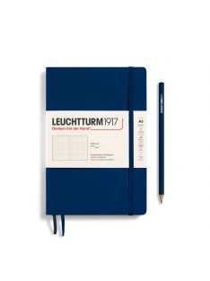   LEUCHTTURM1917 Medium A5 pontozott lapos SOFTCOVER notebook, navy