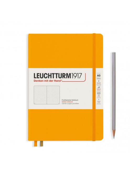 LEUCHTTURM1917 Medium A5 pontozott lapos NOTEBOOK, rising sun