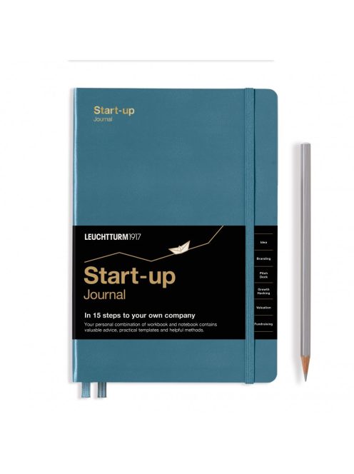 LEUCHTTURM1917 Start-up Journal Medium A5, kőkék, Angol nyelvű