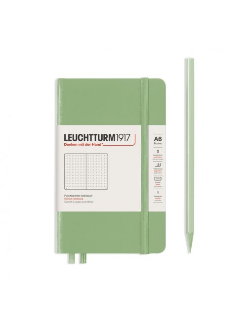 LEUCHTTURM1917 A6 Pocket pontozott lapos NOTEBOOK, Sage