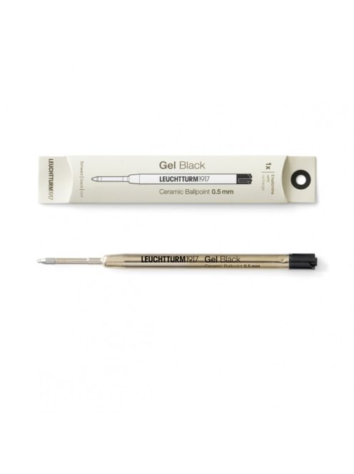 LEUCHTTURM1917 Drehgriffel rollertoll betét F, fekete - 1db