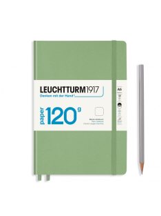   LEUCHTTURM1917 Medium Edition 120g A5 sima lapos NOTEBOOK, sage