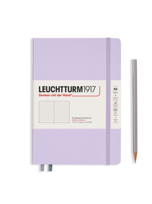 LEUCHTTURM1917 Medium A5 pontozott lapos NOTEBOOK, lilac