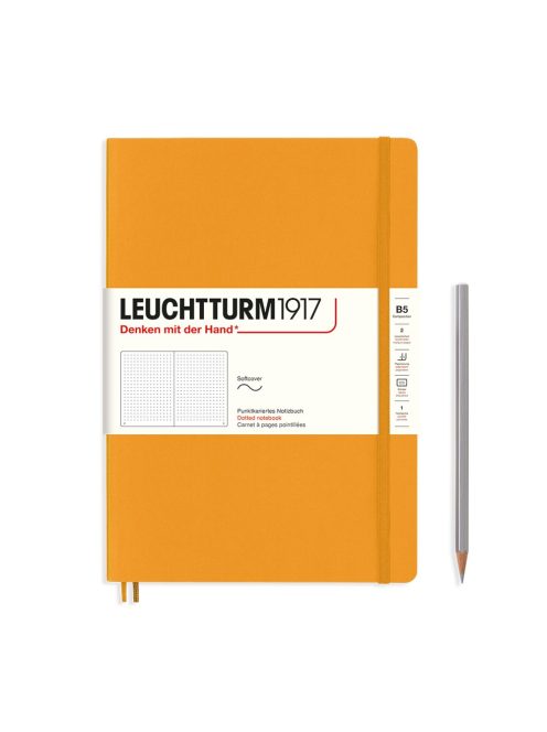 LEUCHTTURM1917 Composition B5 pontozott lapos SOFTCOVER notebook, rising sun