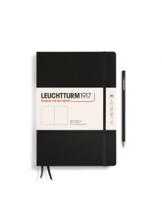   LEUCHTTURM1917 Composition B5 sima lapos NOTEBOOK, kemény borító, fekete