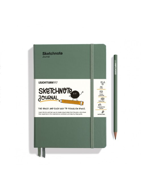LEUCHTTURM1917 Sketchnote Journal Medium A5, oliva