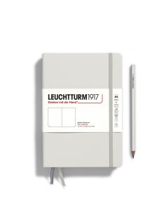 LEUCHTTURM1917 Medium A5 sima lapos NOTEBOOK, light grey