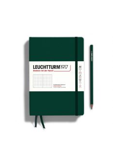   LEUCHTTURM1917 Medium A5 pontozott lapos NOTEBOOK, forest green
