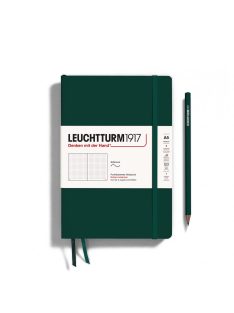  LEUCHTTURM1917 Medium A5 pontozott lapos SOFTCOVER notebook, forest green