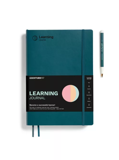 LEUCHTTURM1917 Learning Journal SOFTCOVER B5, Pacific Green, Angol nyelvű