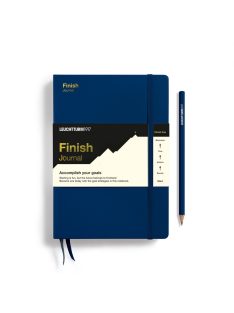 LEUCHTTURM1917 Finish Journal A5, Navy, Angol nyelvű