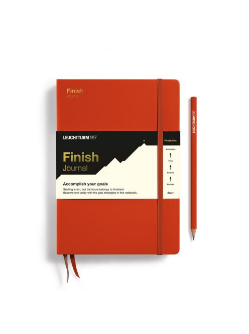 LEUCHTTURM1917 Finish Journal A5, Fox Red, Angol nyelvű