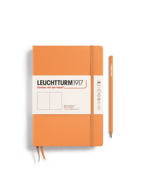 LEUCHTTURM1917 Medium A5 sima lapos NOTEBOOK, apricot