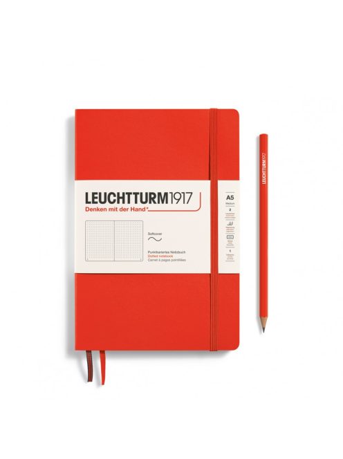 LEUCHTTURM1917 Medium A5 pontozott lapos SOFTCOVER notebook, lobster