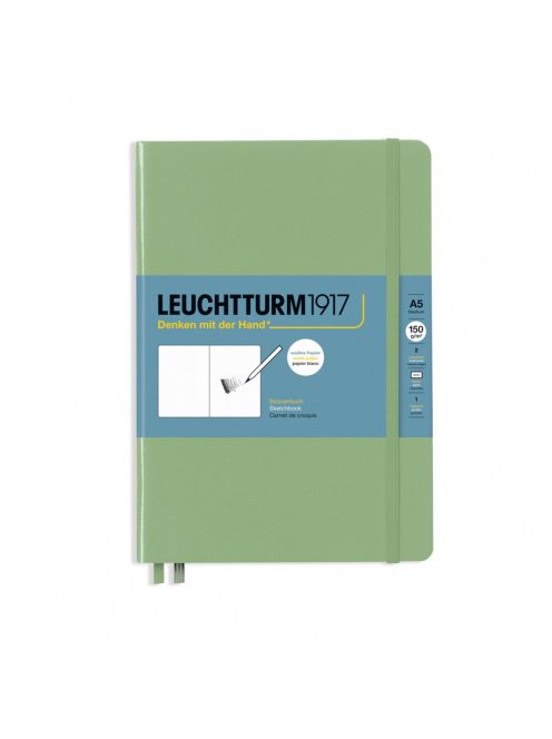 LEUCHTTURM1917 Sketchbook Medium A5 Hardcover álló, sage