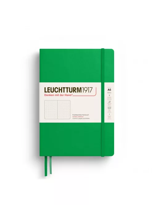 LEUCHTTURM1917 Medium A5 pontozott lapos NOTEBOOK, spring leaf