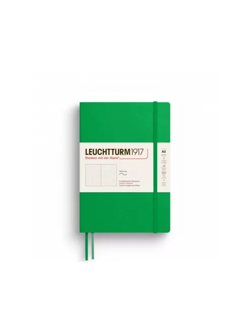 LEUCHTTURM1917 Medium A5 pontozott lapos SOFTCOVER notebook, spring leaf