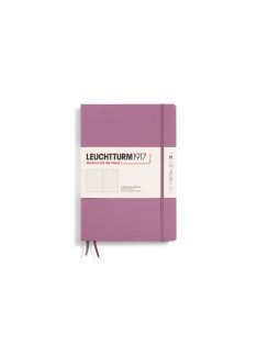   LEUCHTTURM1917 Composition B5 pontozott lapos NOTEBOOK, kemény borító, dusty rose