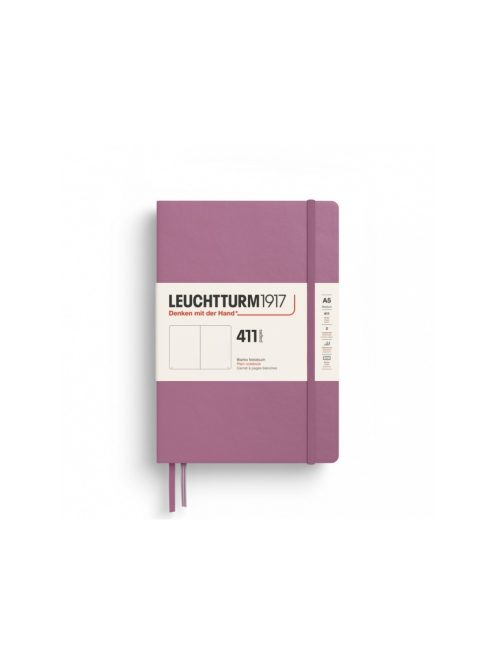 LEUCHTTURM1917 Medium A5 sima lapos NOTEBOOK 411, Dusty Rose