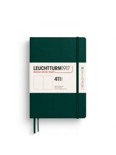   LEUCHTTURM1917 Medium A5 sima lapos NOTEBOOK 411, Forest Green