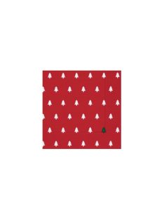 Karácsonyi szalvéta Trees red