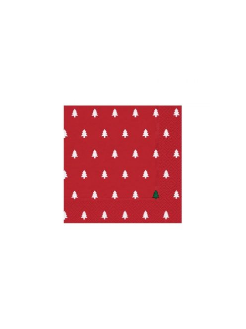 Karácsonyi szalvéta Trees red