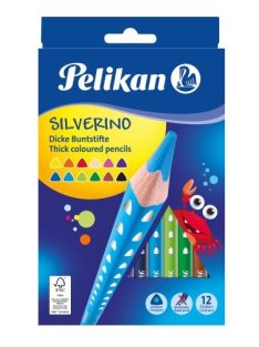   Pelikan Színesceruza/12 szín Silverino vastag (4012700700629)