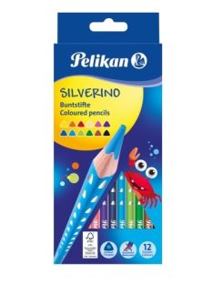 Pelikan Színesceruza/12 szín Silverino (4012700700636)