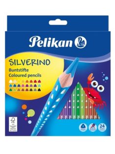 Pelikan Színesceruza/24 szín Silverino (4012700700667)