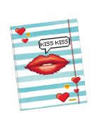 ONLINE Gumismappa A4, Kiss Kiss (4014421077370)