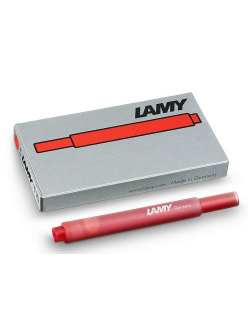 LAMY töltőtoll tinta patron (5db), piros, T10 (4014519416180)