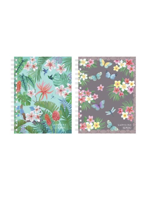 Spirál butikkönyv A6 100 lapos kockás Ladylike (50044221)