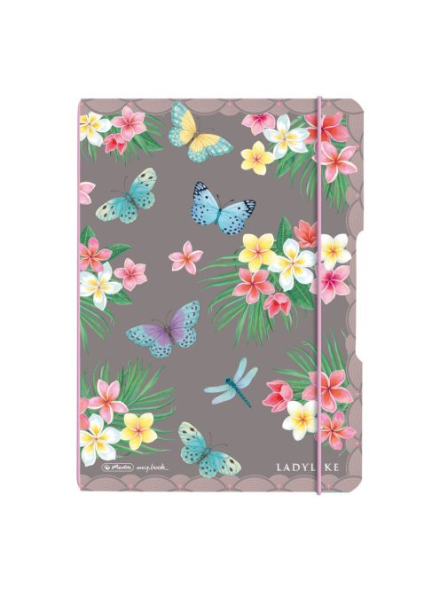 my.book flex A5 füzet 40 lapos ponthálós Ladylike Butterflies (50044290)