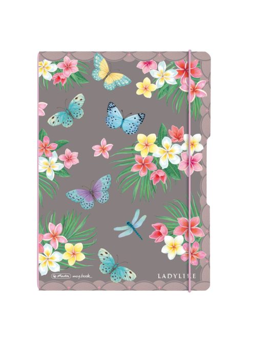 my.book flex A4 füzet 40 kockás + 40 vonalas lap Ladylike Butterflies (50044337)