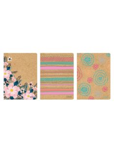 Butikkönyv A5/80 lap, natúr, kockás (50044979)