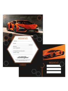 Ars Una Lamborghini partimeghívó borítékkal