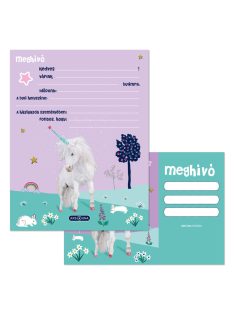 Ars Una Cute Animals-unicorn partimeghívó borítékkal