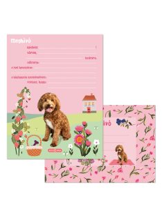 Ars Una Cute Animals-doggie partimeghívó borítékkal