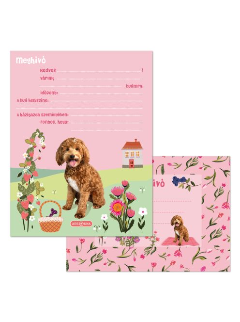 Ars Una Cute Animals-doggie partimeghívó borítékkal
