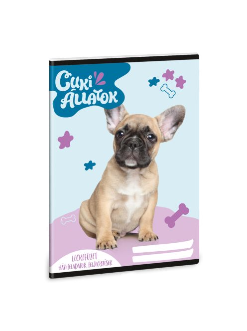 Ars Una Cuki Állatok - Francia bulldog A/5 leckefüzet (50844265)