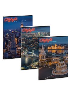 Ars Una City light A/4 extra kapcsos füzet-vonalas