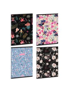 Ars Una Flowers-mix A/5 extra kapcsos füzet-vonalas