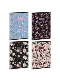   Ars Una Flowery-mix A/5 extra kapcsos füzet-négyzethálós (53144249)