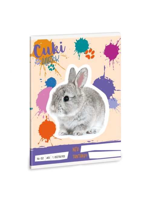 Ars Una Cuki Állatok - nyuszi A/5 1. oszt. füzet 14-32