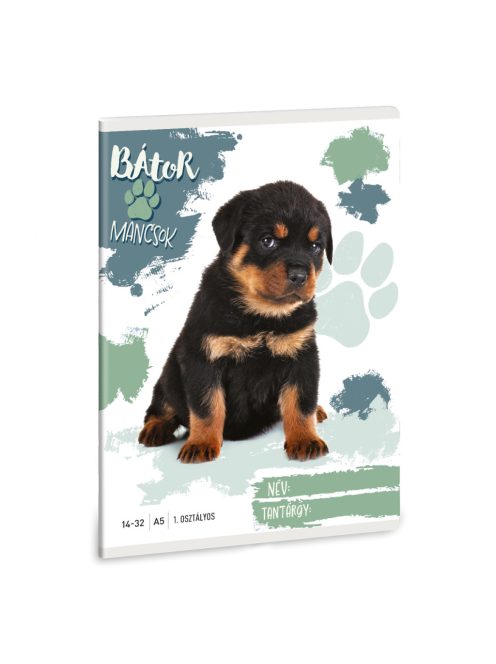 Ars Una Bátor Mancsok - rottweiler A/5 1. oszt. füzet 14-32