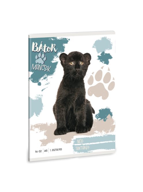 Ars Una Bátor Mancsok-fekete párduc I. oszt. A/5 füzet 14-32