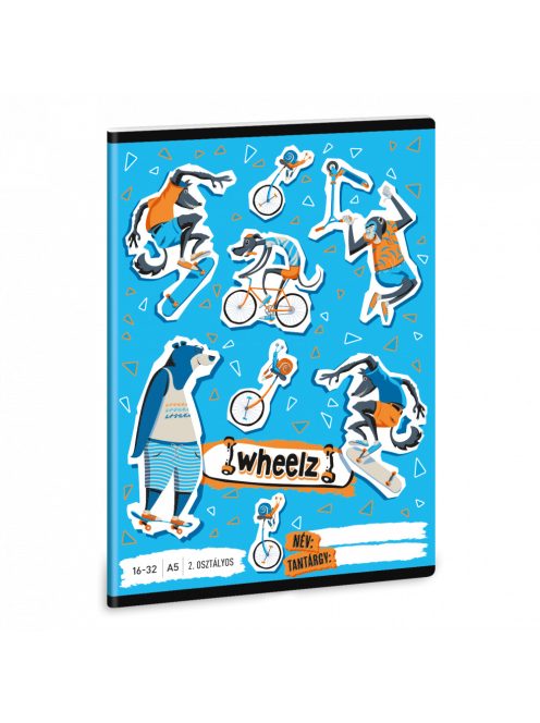 Ars Una 1632, II. OSZT. A/5 FÜZET WHEELZ (5262) 23 (53592620)